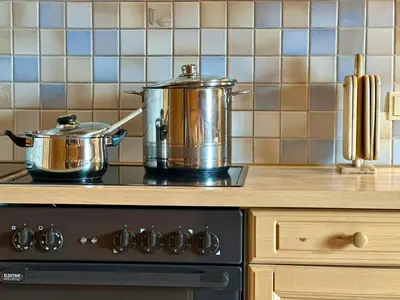 Küche/Küchenzeile in der Unterkunft Haus Erika