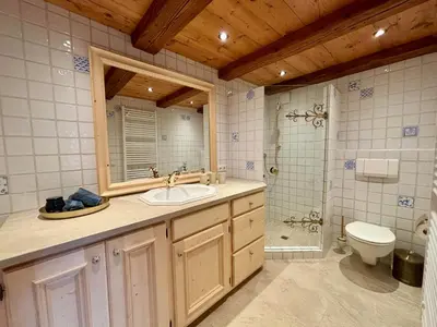 Ein Badezimmer in der Unterkunft Residenz am Oberaigenweg