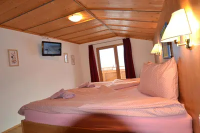 Ein Bett oder Betten in einem Zimmer der Unterkunft Ferienhaus Rieder