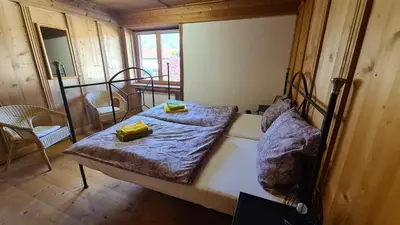Ein Bett oder Betten in einem Zimmer der Unterkunft Geräumiges Apartment in Kufstein mit Parkplatz
