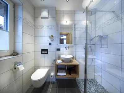 Ein Badezimmer in der Unterkunft Nationalpark Chalet Hohe Warte