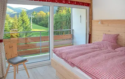 Ein Bett oder Betten in einem Zimmer der Unterkunft Sunnplatzl In Ellmau