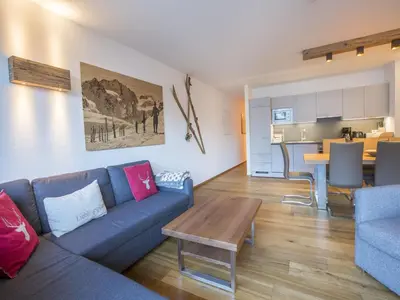 Ein Sitzbereich in der Unterkunft Apartment in Neukirchen by Ski Lift & Sauna