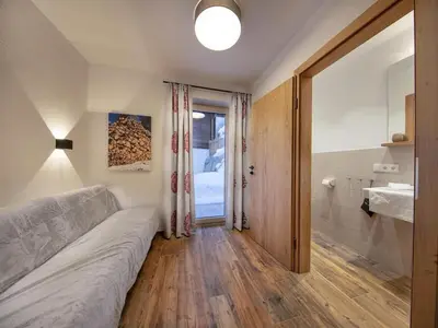 Ein Badezimmer in der Unterkunft Alpine Chalet Retreat in Rossberg