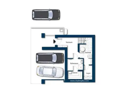 Grundriss der Unterkunft Stylish Alpine Chalet with Carport