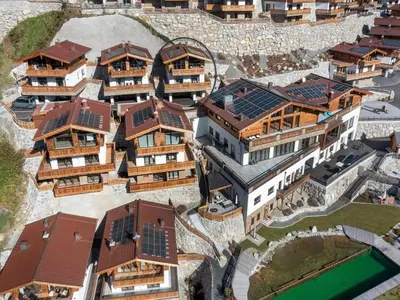Das Gebäude in dem sich das Chalet befindet