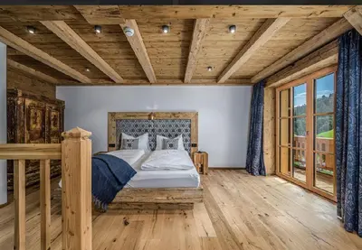 Ein Bett oder Betten in einem Zimmer der Unterkunft Ascherhof