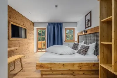 Ein Bett oder Betten in einem Zimmer der Unterkunft Ascherhof