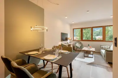 Ein Sitzbereich in der Unterkunft Apartment Fuchsbau - Natur, Ruhe, Geborgenheit - willkommen in Tirol