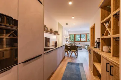 Küche/Küchenzeile in der Unterkunft Apartment Fuchsbau - Natur, Ruhe, Geborgenheit - willkommen in Tirol