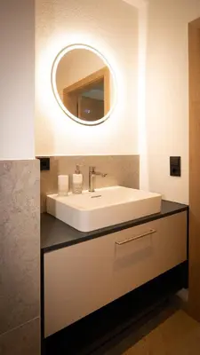 Ein Badezimmer in der Unterkunft Wohnen im Krafttal Kelchsau