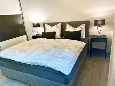 Ein Bett oder Betten in einem Zimmer der Unterkunft Mountain View Apartment