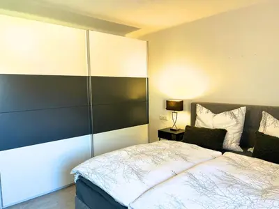 Ein Bett oder Betten in einem Zimmer der Unterkunft Mountain View Apartment