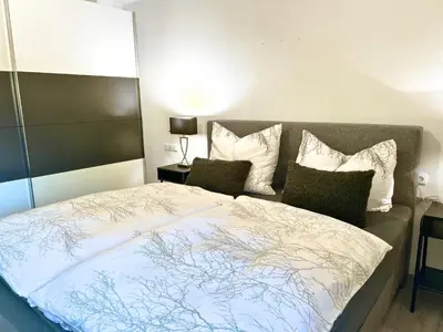 Ein Bett oder Betten in einem Zimmer der Unterkunft Mountain View Apartment