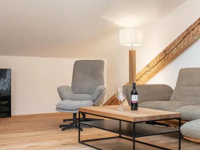 Ein Sitzbereich in der Unterkunft Hopfgarten Alpin Living Top 5