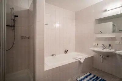 Ein Badezimmer in der Unterkunft Apart Astner