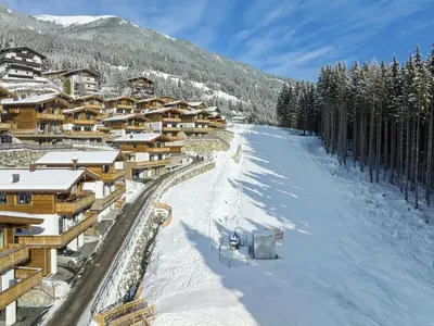 Chalet in Neukirchen by the Ski Area im Winter