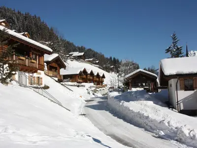 Chalet in Königsleiten near Ski Bus, Pool im Winter