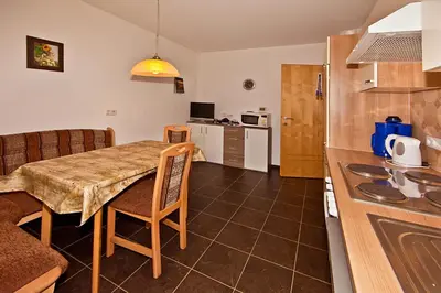 Küche/Küchenzeile in der Unterkunft Apartment Oberbichl