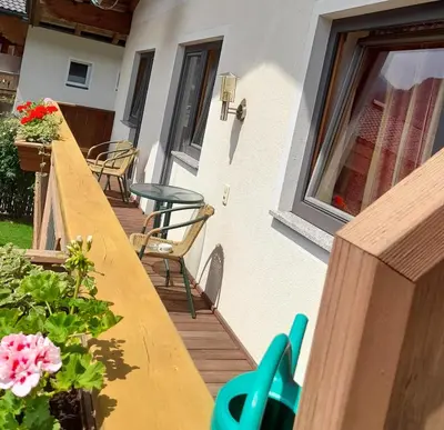 Ein Balkon oder eine Terrasse in der Unterkunft Appartement Hochmuth