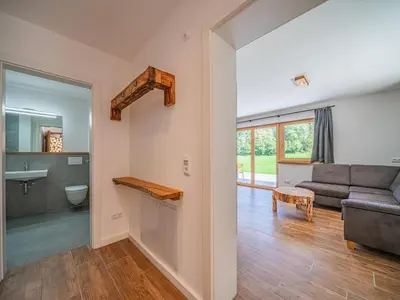Ein Sitzbereich in der Unterkunft Haus Bergstille Top 2