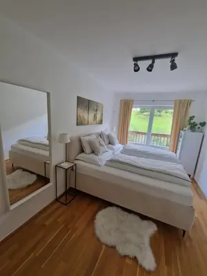 Ein Bett oder Betten in einem Zimmer der Unterkunft Haus Slechta
