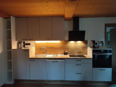 Küche/Küchenzeile in der Unterkunft Ferienwohnung Hinteregghof
