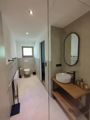 Ein Badezimmer in der Unterkunft Ferienwohnung Hinteregghof