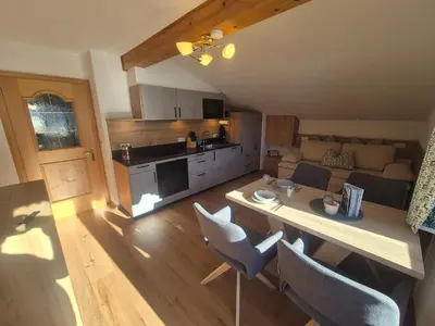 Küche/Küchenzeile in der Unterkunft Landhaus KitzAlp (Alpenheim)