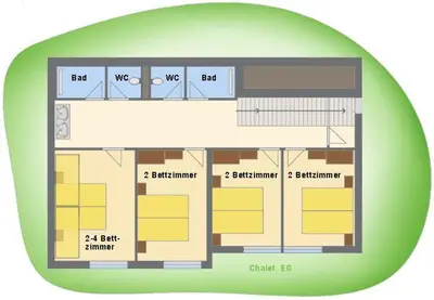 Grundriss der Unterkunft Bachgut, das Resort am Berg - Chalet 2