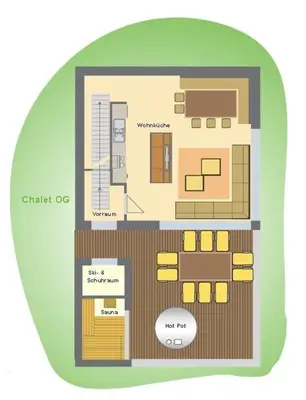 Grundriss der Unterkunft Bachgut, das Resort am Berg - Chalet 6