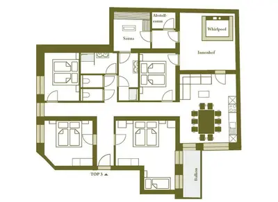 Grundriss der Unterkunft Bachgut, das Resort am Berg - Stammhaus Winter