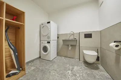 Ein Badezimmer in der Unterkunft Chalet Almglück by we rent, JOKERCARD INCLUDED