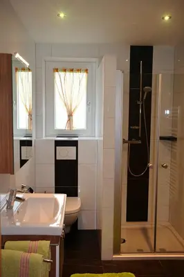 Ein Badezimmer in der Unterkunft Haus Panorama, Johanna Pfluger, Kirchdorf 56, A-6335 Thiersee