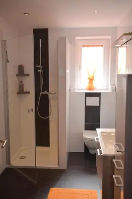 Ein Badezimmer in der Unterkunft Haus Panorama, Johanna Pfluger, Kirchdorf 56, A-6335 Thiersee