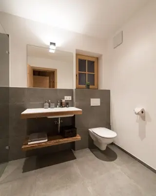 Ein Badezimmer in der Unterkunft Chalet Wegmacher
