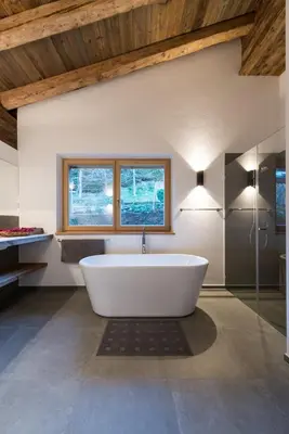 Ein Badezimmer in der Unterkunft Chalet Wegmacher
