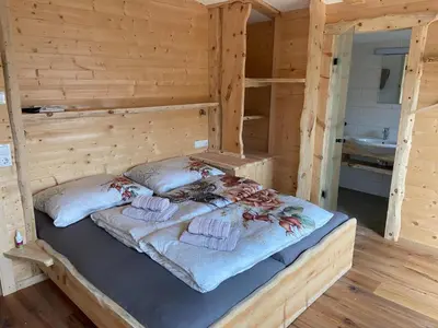 Ein Bett oder Betten in einem Zimmer der Unterkunft Chalet in Zillertal near Ski Slopes