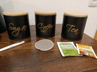 Kaffee-/Teezubehör in der Unterkunft Ferienwohnung Vogelsang