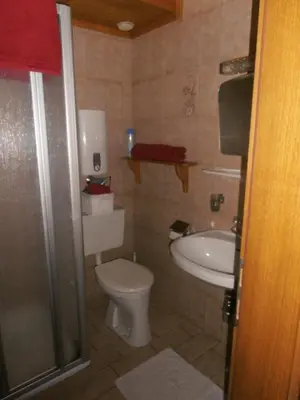 Ein Badezimmer in der Unterkunft Gästehaus Hölzlbauer