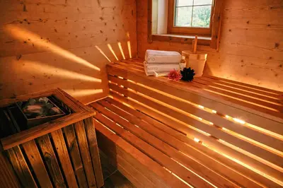 Ein Bett oder Betten in einem Zimmer der Unterkunft HOCHEBEN - by AlpenLuxus Collection