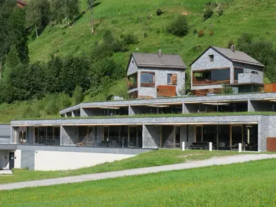 Das Gebäude in dem sich die Ferienwohnung befindet