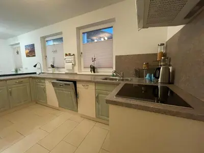 Küche/Küchenzeile in der Unterkunft Karos-Apartment
