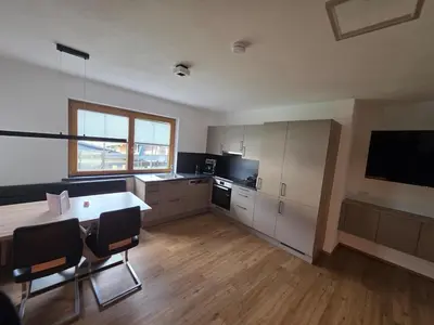Küche/Küchenzeile in der Unterkunft Bergpanorama Mühlhans