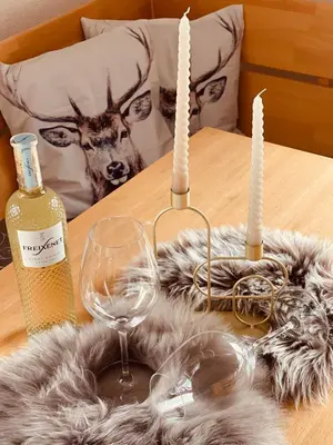 Getränke in der Unterkunft Ferienwohnung Auszeit