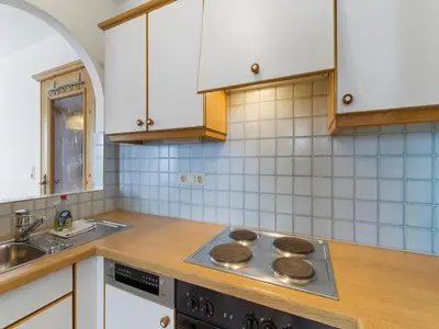 Küche/Küchenzeile in der Unterkunft Mittersill apartment close to ski lifts