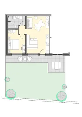 Grundriss der Unterkunft Bichler's Alpennest