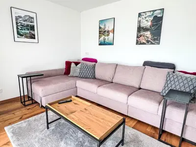 Ein Sitzbereich in der Unterkunft Apartment Lechner by Interhome