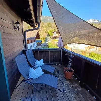 Ein Balkon oder eine Terrasse in der Unterkunft Haus Huber Sonnenhofweg