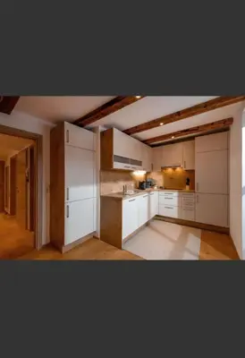 Küche/Küchenzeile in der Unterkunft Haus Huber Sonnenhofweg